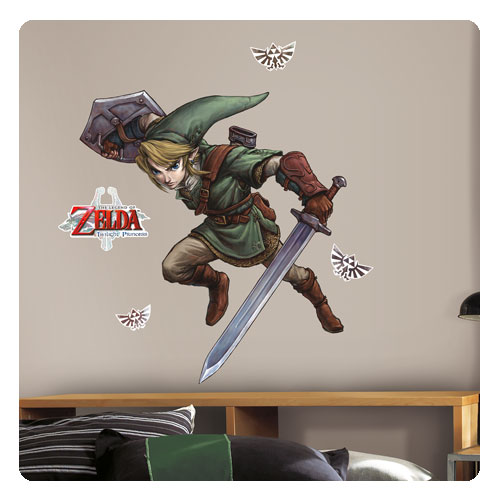 The Legend of Zelda: Twilight Princess Link Peel and Stick Giant Wall Decals